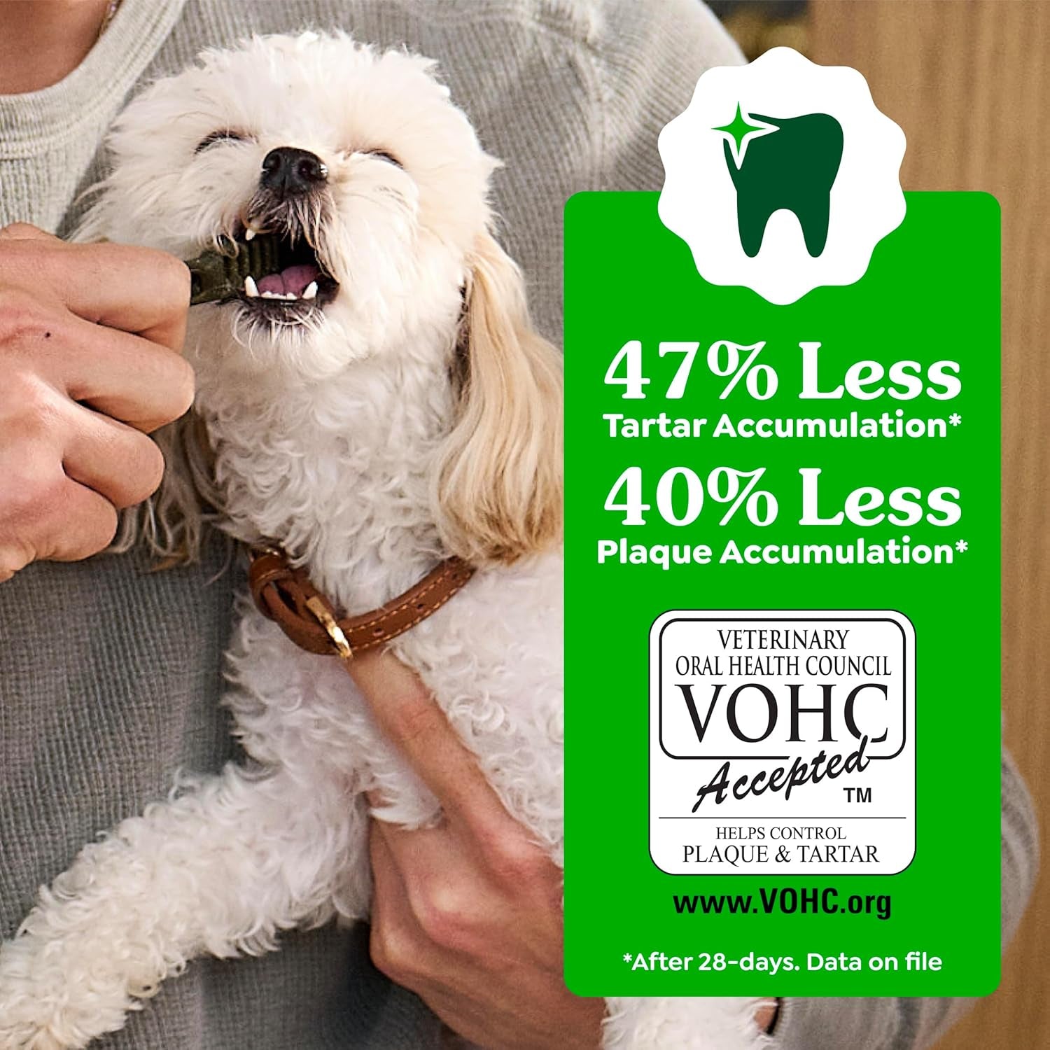 GREENIES Original Large Natural Dog Dental Care Chews Oral Health Dog Treats, 6 Oz. Pack (4 Treats)