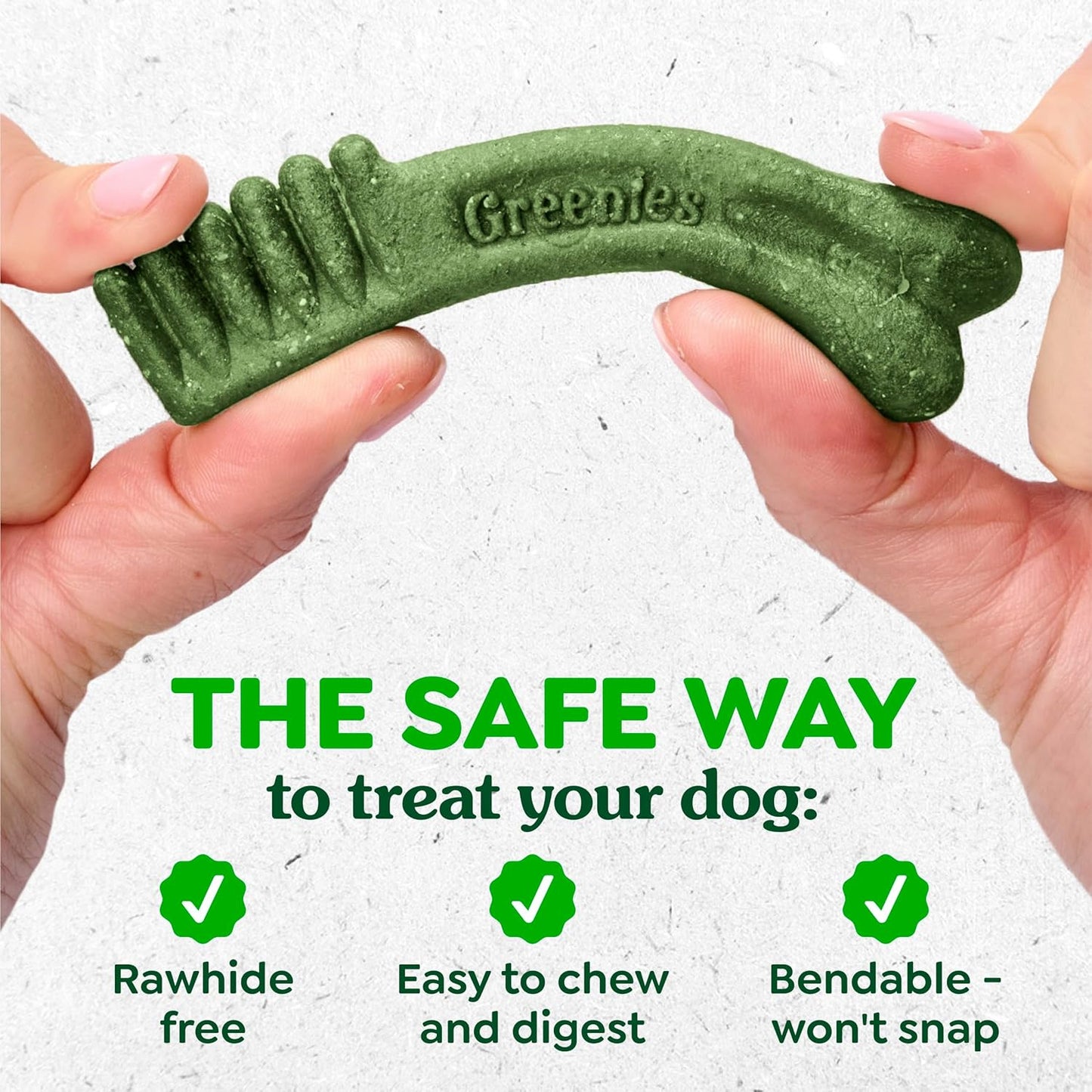GREENIES Original Large Natural Dog Dental Care Chews Oral Health Dog Treats, 6 Oz. Pack (4 Treats)